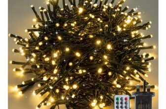 ZBQEJ 300LED Fairy Lights, 30m Warm White, IP44, 8 Modes