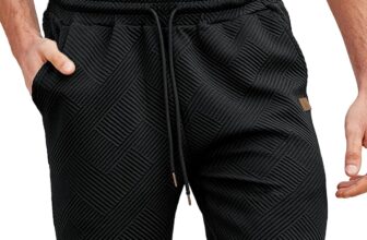 ZITY Mens Textured Shorts Summer Casual Lightweight Shorts with Elasticated Waist and 3 Pockets M-3XL