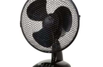 Zanussi 9 Inch, Portable Desk Fan, 2 Speeds, Wide-Angled Oscillation