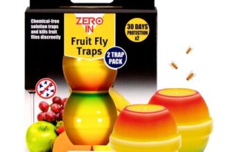 Zero in Fruit Fly Trap, Ready-Baited, Apple-Shaped Twin Pack