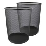Zuvo Lightweight and Sturdy Circular Mesh Waste Bin – Pack of 2