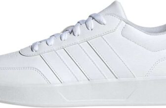 adidas Mens BREAKNET 3.0 Shoes – Size 8.5 / 9.5 – White