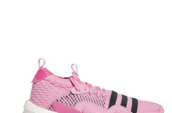 adidas Mens Trae Young Basketball Trainers – Bliss Pink – Sizes 6.5 to 10 & 12.5
