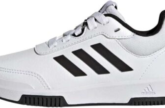 adidas Unisex Kids Tensaur Sport Training Lace Shoes – Size 4 UK Child / Cloud White Core Black