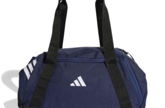adidas Unisex TIRO Duffle Bag Small, Navy Blue, Black or Red