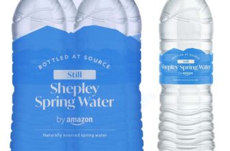by Amazon Still Spring Water, 2L, Pack of 4