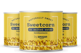by Amazon Sweetcorn, 3 x 160g – £0.96 W/S&S
