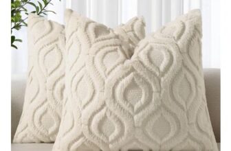 decorUhome Set of 2 Faux Fur Cushion Covers 45×45 Cm