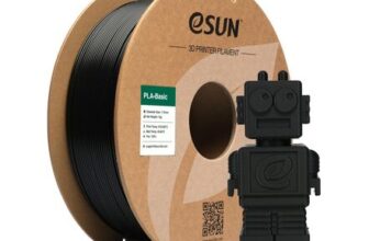 eSUN PLA Filament 1.75mm, 0.05mm Accuracy, 1kg, Black