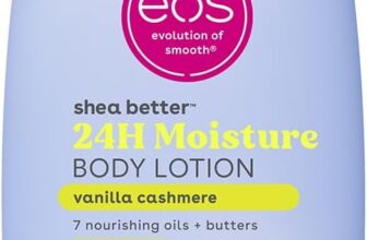 eos vanilla cashmere body lotion shea better 24hr moisture – 16 oz/473 ml