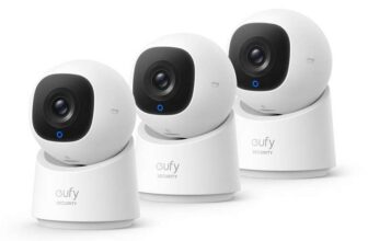 eufy C220 2K Pan-Tilt Smart Indoor Camera 3 Pack – No Monthly Fees With Discount At Checkout