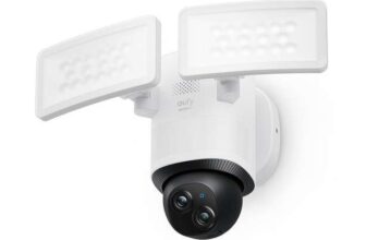 eufy Security Floodlight Camera E340 Dual Cameras Wired Outdoor Security Camera, 3K Sold by AnkerDirect UK FBA