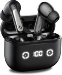 havit Active Noise Cancelling Wireless Earbuds, Bluetooth 5.4 in Ear Headphones, 3D Bass Stereo Wireless Earphones with 4 ENC Noise Cancelling Mic, 40H Bluetooth Earbuds with LED Display