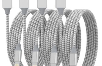iPhone Charger Cable, 4Pack 6FT Lightning Cable MFi Certified Nylon Braided USB to Lightning iPhone Charger Fast Charging Cable for iPhone 14 13 12 11 Pro Max XS XR X 8 7 6 Plus 5 5s SE