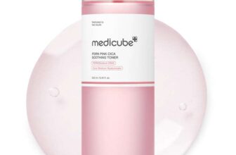 medicube Salmon DNA PDRN Pink CICA Soothing Toner 250ml I Pink Glow Toner for Skin Boosting, Soothing and Calming, Uneven Skin Tone