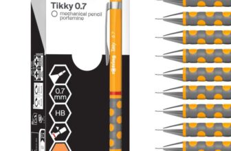 rOtring Tikky Mechanical Pencil HB 0.7mm Marigold (Orange) Barrel 12 Count