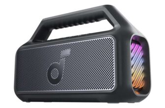 soundcore Boom 2 Outdoor Bluetooth Speaker 80W Subwoofer BassUp 2.0 24h IPX7 LED USB-C EQ BT 5.3, AnkerDirect UK FBA (Refurbished Excellent)