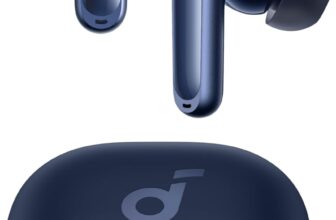 soundcore P40i by Anker, Noise Cancelling Wireless Earbuds, Adaptive Noise Cancelling to Environments, Heavy Bass, 60H Playtime, 2-in-1 Case and Phone Stand, IPX5, Wireless Charging, Bluetooth 5.3