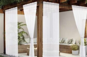youleyar Outdoor Sheer Curtains