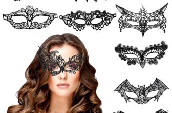 10 Pcs Black Masquerade Mask Women Men, Black Eye Mask Costume, Lace Masks for Halloween Costumes Masquerade Ball Carnival Party Evening Prom Ball Venetian Masks Accessories