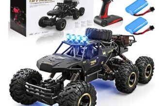 1:12 Black 4WD Off-Road RC Cars Large 6 Wheels RC Monster Truck 46CM