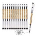 12 Pcs Gel Pens Black, Rollerball Pens