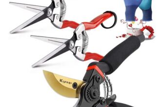 3-Piece Garden Shears Set with Gloves