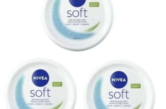 3 x NIVEA Soft Moisturising Cream 200ml, 48H Face Moisturiser, Body and Hands Day Cream ( £5.07 – £6.48 with s&s)