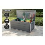 515L Light Grey Outdoor Storage Deck Box for Garden Tools