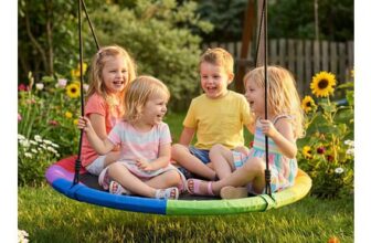 AIYAPLAY Nest Swing Heavy Duty 300kg Waterproof 120 Cm Rainbow