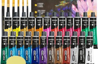 Acrylic paint set 24 22ml Perfect for Canvas, Wood, Ceramic, Rock, Fabric & Crafts. Non-Toxic, Quick Dry Vibrant Colours. Beginners, Students and professionals
