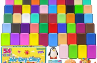 Air Dry Clay 54 Colors, Modeling Clay for Kids, DIY Molding Magic Clay, Gift for Kids