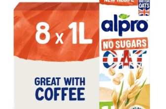 Alpro Oat No Sugars Plant-Based Long Life Drink – Unsweetened Pack of 8