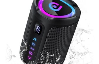 Aowoka Bluetooth 5.4 Speaker with LED Light