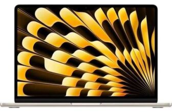 Apple MacBook Air 13.6 (2025) – M4 16GB/256 GB SSD Starlight – Refurb As New – sold by Currys Clearance
