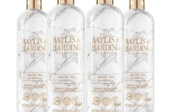 Baylis & Harding Elements White Tea & Neroli Luxury Body Wash, 500 Ml X4