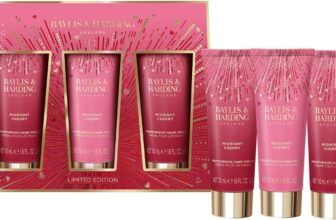 Baylis & Harding Midnight Cherry Luxury Hand Treats Gift Set – Vegan Friendly