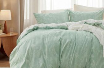 Bedsure Double Duvet Cover Set – Reversible Green Duvet Cover with Zipper Closure with checkout discount – Sold by Bedsure EU / FBA