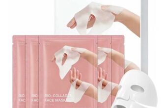 Bio Collagen Hydrogel Face Mask, Moisturizing, Pore Shrinking, 5 Pcs