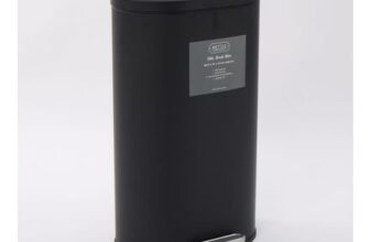 Black Oval Pedal Bin 30L