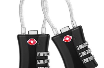 Blendura TSA Approved Luggage Locks, 2 Pack TSA Suitcase Locks, 3 Digit Combination Suitcase Padlocks