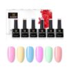 Bluesky Gel Nail Polish Set Pastel Neon Collection, 6x10ml