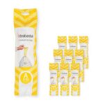 Brabantia PerfectFit Bin Liners Multipack A/3L, 200 Bags, White