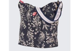 Brakeburn Navy Tiger Hobo Bag