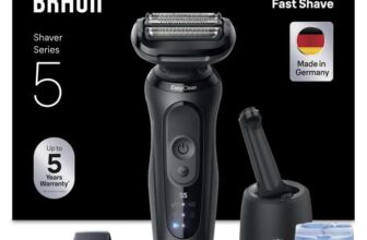 Braun Series 5 Wet & Dry Electric Shaver for Men, 1 Attachment, Cordless, Waterproof, 50 min Runtime 52-N7200CC