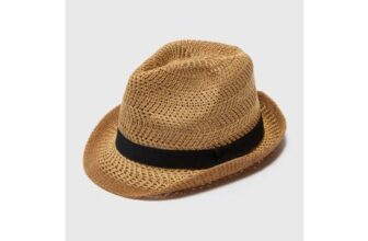 Brown Plait Yarn Trilby Hat