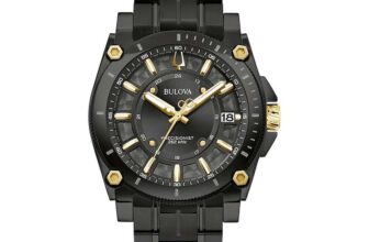 Bulova Icon Mens Black Dial & Black Stainless Steel Bracelet 40mm Watch