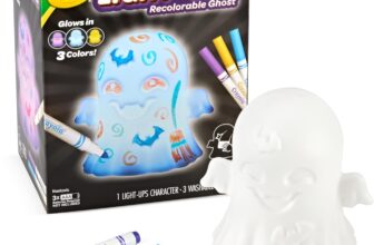 CRAYOLA Light Ups: Ghost Washable Ghost Halloween Night Light Colour, Wash, Repeat Batteries Not Included For Ages 3