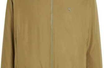 Calvin Klein Mens High Neck Windbreaker with Hood – Size L