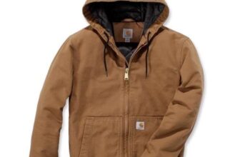 Carhartt 104050 Duck Active Jacket Black/Brown – sizes S-2XL